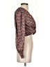 Zara Brown Long Sleeve Blouse Size S - photo 4