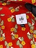 CAbi 100% Polyester Print Red Long Sleeve Blouse Size M - photo 7