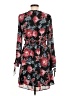 Ann Taylor LOFT 100% Polyester Print Black Casual Dress Size 6 - photo 2