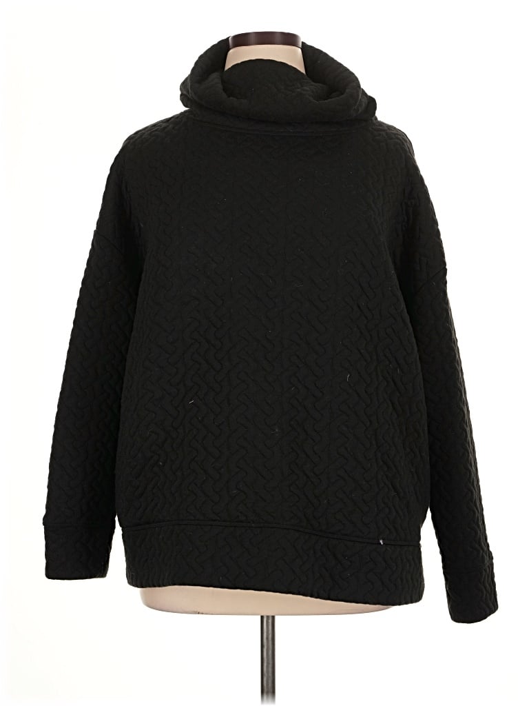 Pre-owned Gap Fit Turtleneck Sweater In Black