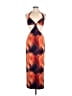 Shein Graphic Orange Cocktail Dress Size 6 - photo 1