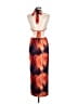 Shein Graphic Orange Cocktail Dress Size 6 - photo 2