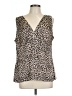 Ann Taylor Factory Brown Sleeveless Blouse Size L - photo 1