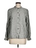 Gap Checkered-gingham Gray Long Sleeve Button-Down Shirt Size M - photo 1