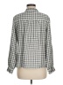 Gap Checkered-gingham Gray Long Sleeve Button-Down Shirt Size M - photo 2