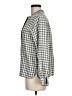 Gap Checkered-gingham Gray Long Sleeve Button-Down Shirt Size M - photo 5