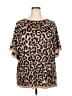 Unbranded Brown Short Sleeve Blouse Size XXL - photo 1
