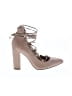 Saks Fifth Avenue Ivory Tan Heels Size 5 1/2 - photo 1