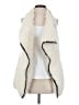 TCEC 100% Polyester Ivory Faux Fur Vest Size S - photo 1