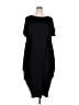 Unbranded Solid Black Casual Dress Size XXL - photo 1