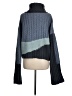 Sweaty Betty Color Block Blue Turtleneck Sweater Size 6 - photo 2