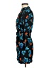 Maje 100% Viscose Print Blue Cocktail Dress Size Med (2) - photo 5