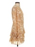 Jun & Ivy 100% Polyester Paisley Gold Yellow Cocktail Dress Size XS - photo 4