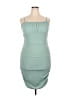 Unbranded 100% Polyester Solid Teal Cocktail Dress Size XXL - photo 1
