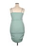 Unbranded 100% Polyester Solid Teal Cocktail Dress Size XXL - photo 2