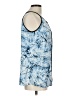 Milano 100% Polyester Blue Sleeveless Blouse Size L - photo 4
