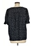 Ann Taylor LOFT Polka Dots Black Short Sleeve Blouse Size M - photo 2