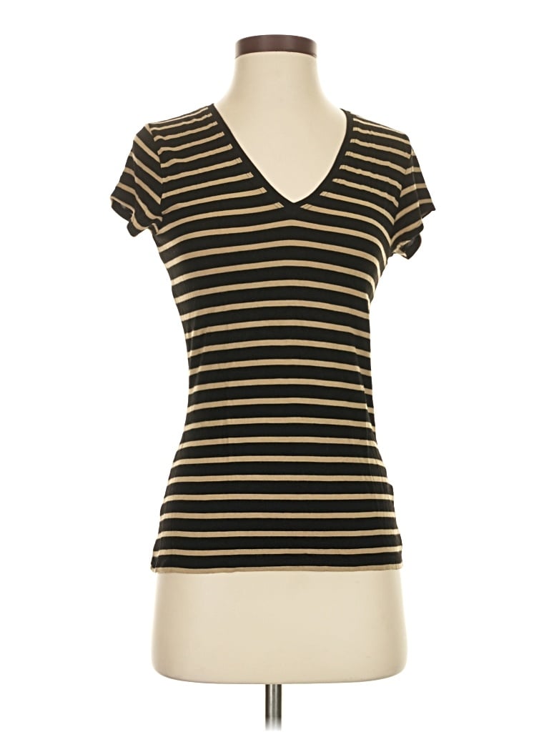 Pre-owned Max Studio Short Sleeve T-shirt In Brown