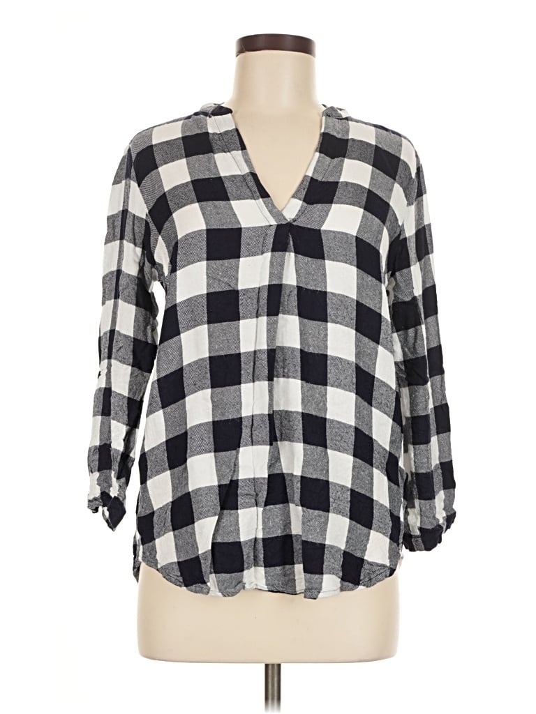 Pre-owned Staccato 3/4 Sleeve Blouse In Black