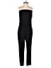 Azure Skies 100% Rayon Solid Black Jumpsuit Size XS - photo 1
