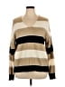 Hanna & Gracie Stripes Tan Pullover Sweater Size XL - photo 1