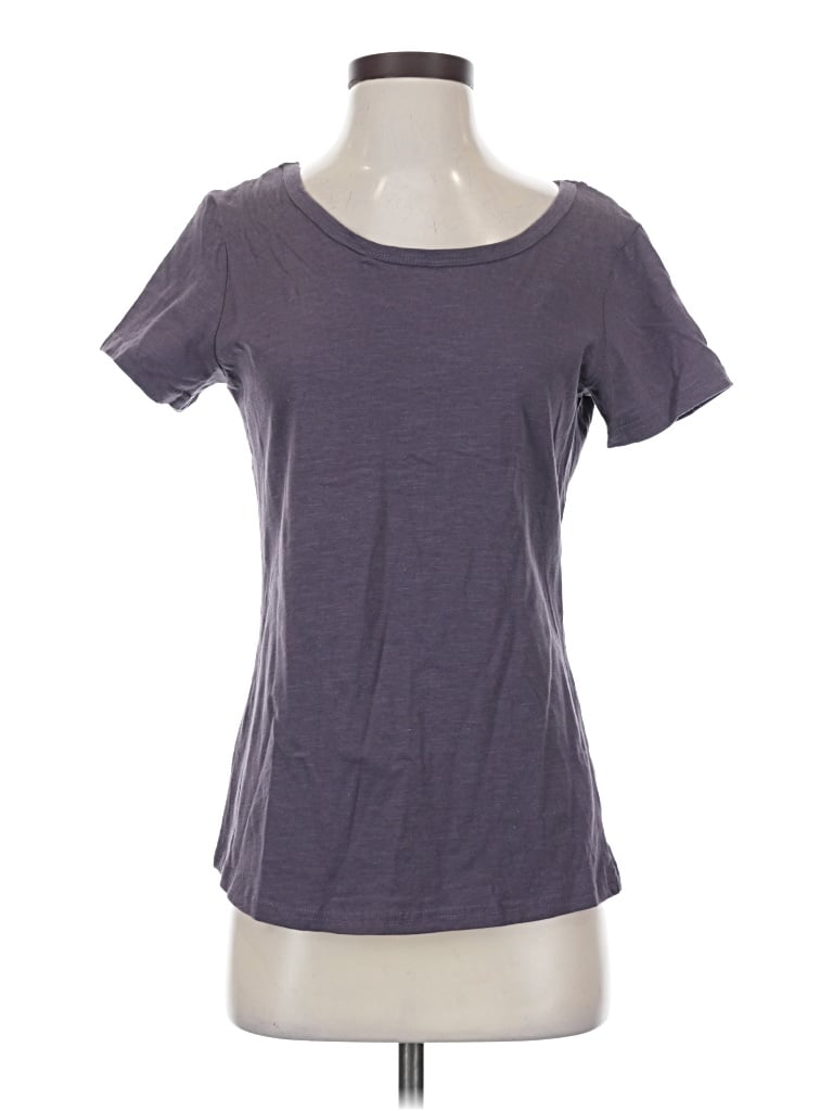 Pre-owned Ar:ti|sans Short Sleeve Top Gray Scoop Neck Tops