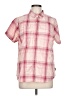 Eddie Bauer Plaid Pink Short Sleeve Blouse Size L - photo 1