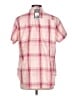 Eddie Bauer Plaid Pink Short Sleeve Blouse Size L - photo 2