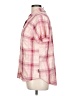 Eddie Bauer Plaid Pink Short Sleeve Blouse Size L - photo 5