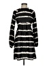 River Island Stripes Black Casual Dress Size 2 - photo 1