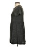 Jolie Solid Gray Casual Dress Size S - photo 5