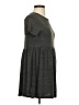 Jolie Solid Gray Casual Dress Size S - photo 4