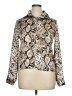 CBR Animal Print Silver Long Sleeve Blouse Size XL - photo 1