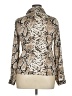 CBR Animal Print Silver Long Sleeve Blouse Size XL - photo 2