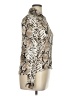 CBR Animal Print Silver Long Sleeve Blouse Size XL - photo 4