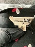 Maison Jules 100% Polyester Hearts Black Long Sleeve Blouse Size M - photo 7