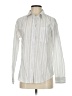 Weekend 100% Cotton Stripes White Long Sleeve Button-Down Shirt Size XS - photo 1