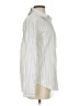 Weekend 100% Cotton Stripes White Long Sleeve Button-Down Shirt Size XS - photo 4