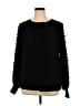 Sioni 100% Polyester Black Pullover Sweater Size 1X - photo 1