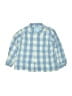 Bella Bliss 100% Cotton Checkered-gingham Blue Long Sleeve Button-Down Shirt 12-18 MO / 18 MO - photo 1