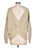 She + Sky Metallic Tan Pullover Sweater Size L - photo 2