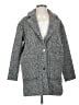 Topshop Chevron-herringbone Gray Coat Size 2 - photo 1