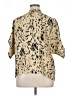 Unbranded 100% Polyester Animal Print Gold Tan 3/4 Sleeve Blouse Size XL - photo 2