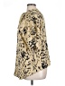 Unbranded 100% Polyester Animal Print Gold Tan 3/4 Sleeve Blouse Size XL - photo 5