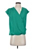 Gibson Green Short Sleeve Blouse Size XXS - photo 1