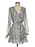 Great Jones 100% Polyester Animal Print Silver Cocktail Dress Size XS - photo 1