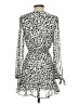 Great Jones 100% Polyester Animal Print Silver Cocktail Dress Size XS - photo 2