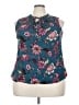 Daniel Rainn 100% Rayon Teal Sleeveless Blouse Size 3X - photo 1