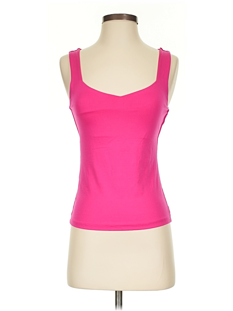 Pre-owned Mng Tank Top Pink Strapless Neckline Tops