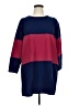 BB Dakota Color Block Burgundy 3/4 Sleeve Top Size 1X - photo 1